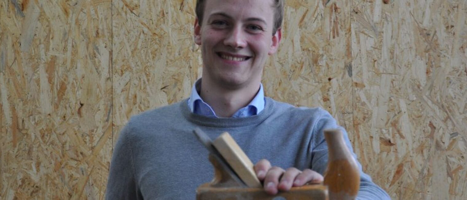 Liebt die Arbeit mit Holz: Tischlermeister Nicolai Bilges