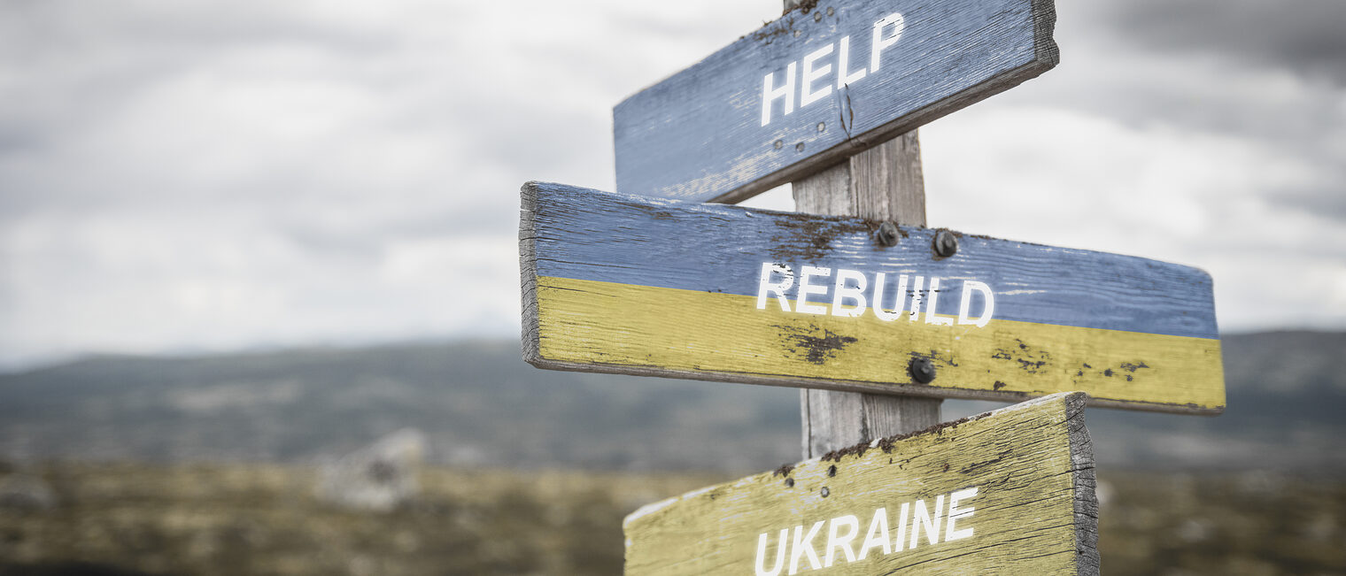 Wegweiser Hilfe für die Ukraine