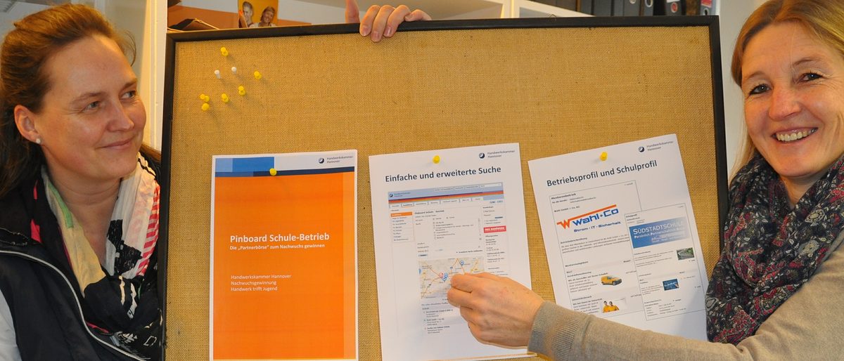 pinboard schule beruf