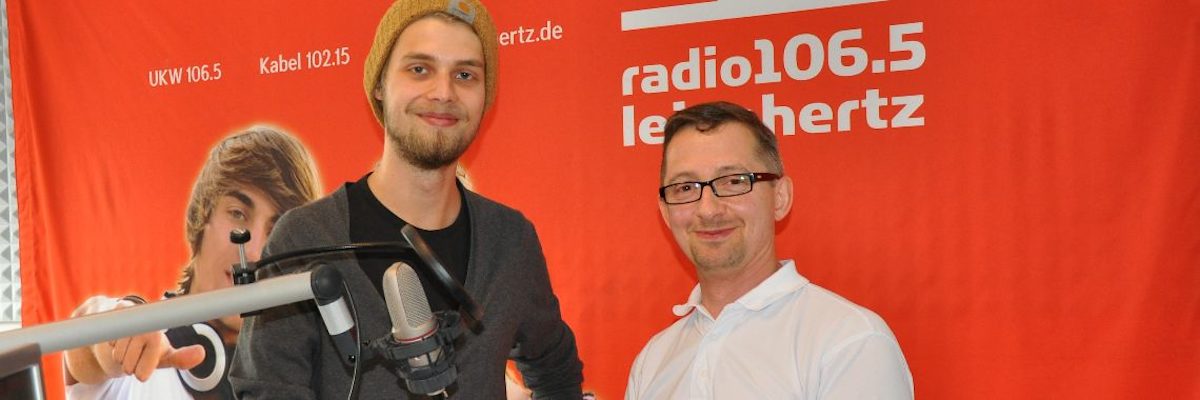 Obermeister der Fleischerinnung Erik Handke (re) mit Moderator Morten Krüger.
