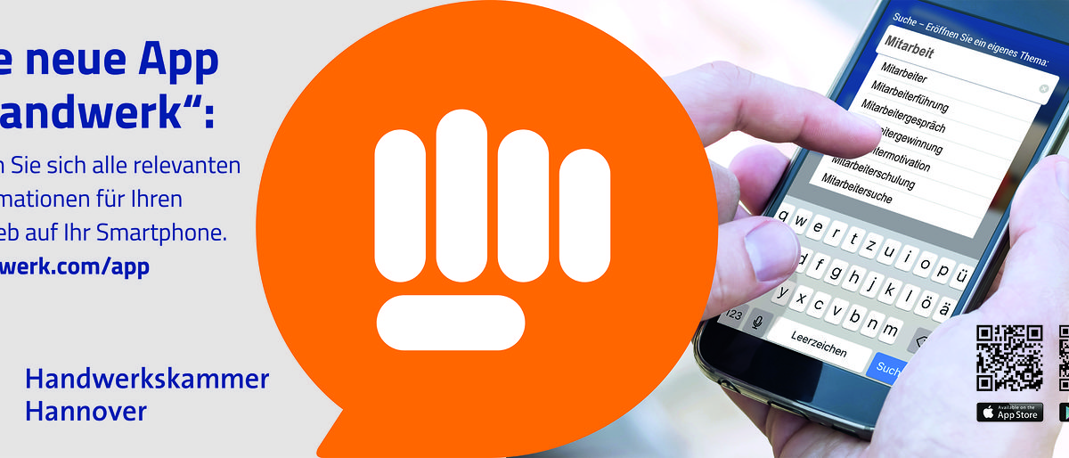 neue App Handwerk, schluetersche, digital, handy smartphone