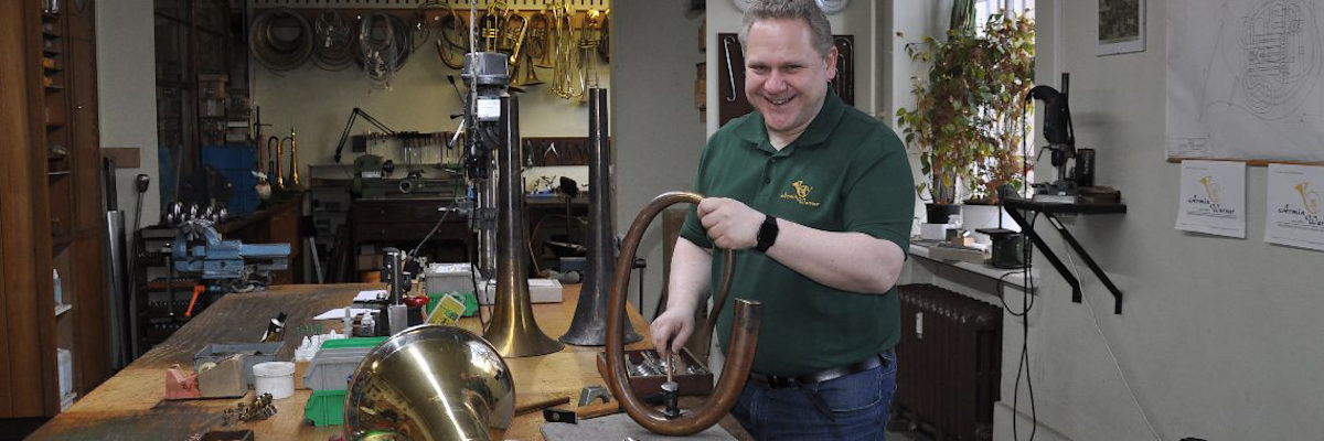 Metallblasinstrumentenmachermeister Matthias Werner