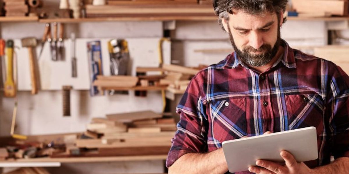 digitalisierung, tablet, werkstatt, holz, tischler, online,