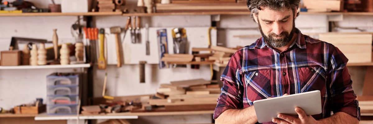 digitalisierung, tablet, werkstatt, holz, tischler, online,