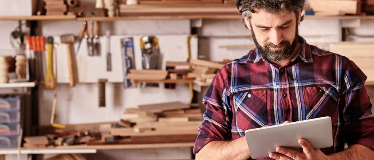 digitalisierung, tablet, werkstatt, holz, tischler, online,