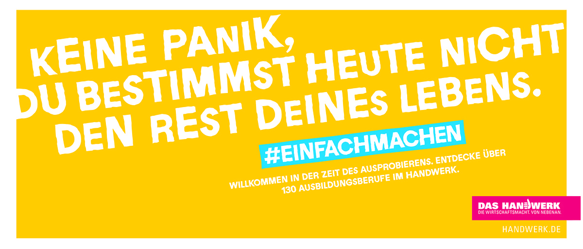 2017 motiv, keine panik, einfach machen, #einfachmachen