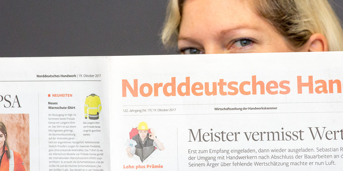 2017, Leserin, Martina Raynor, Norddeutsches Handwerk, Werbung, nh, NH