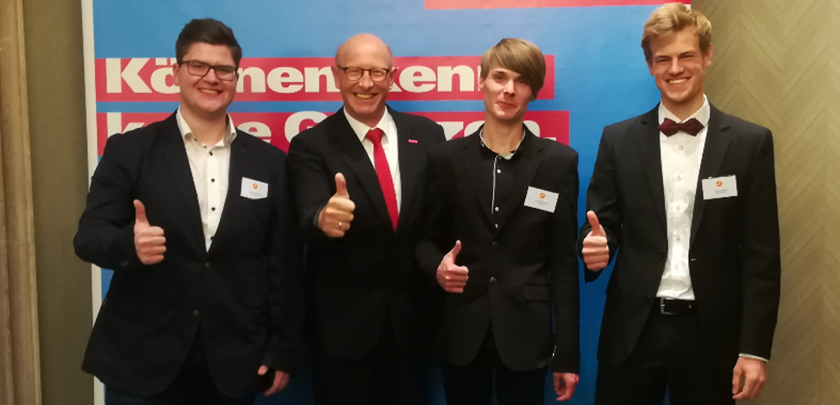 Raphael Buschmann, Karl-Wilhem Steinmann, Constantin Lange, Till Leon Bettin