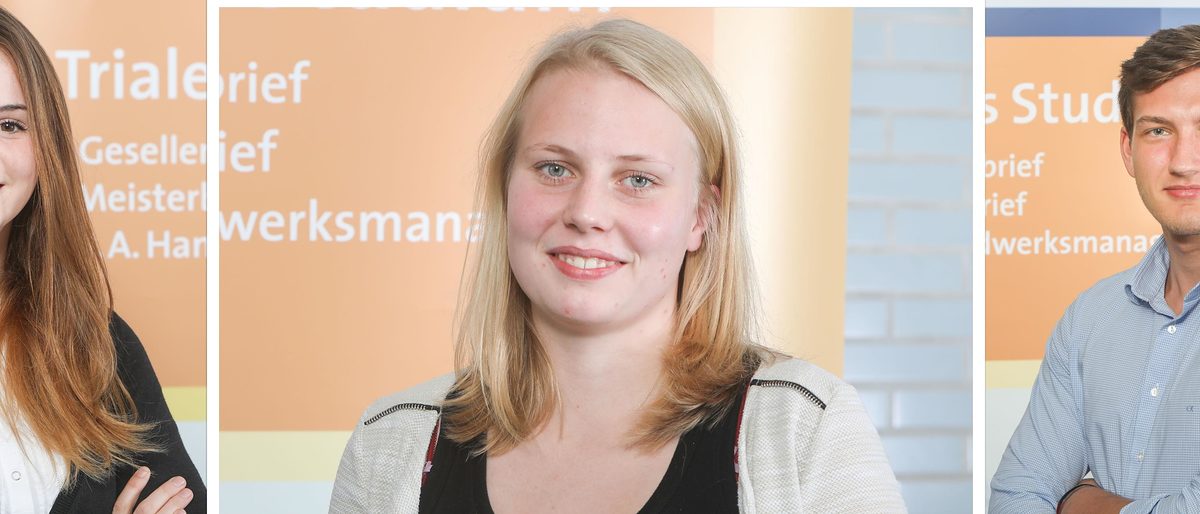Triale Studenten Marita Plaß, Pia Rosenhagen, Mel Redeker triale Studenten, triales Studium, 2018