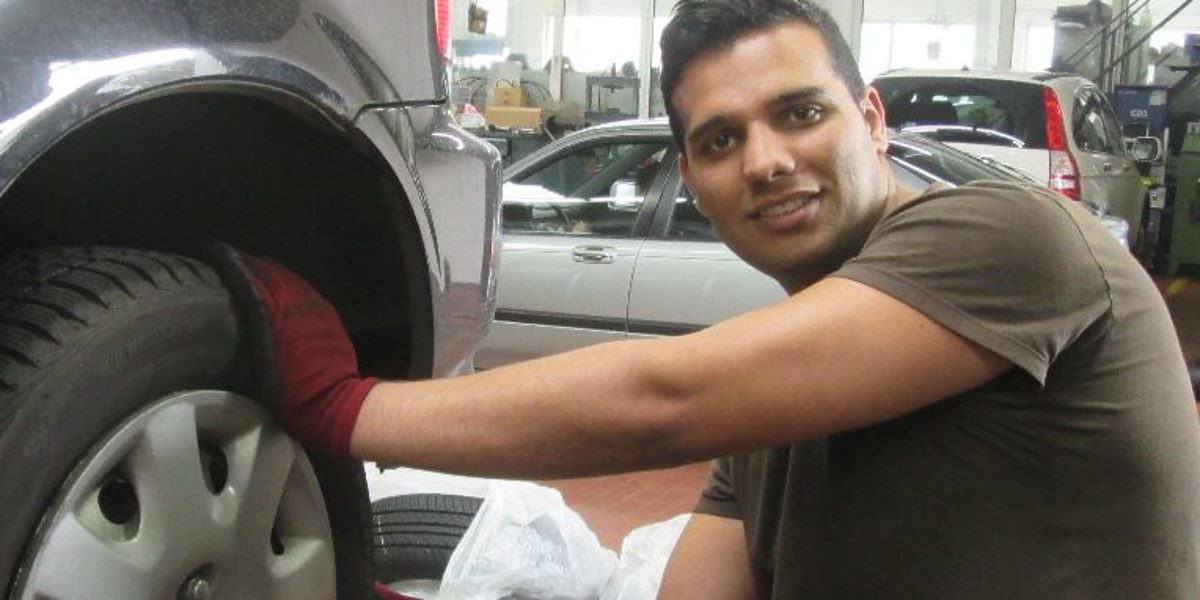 ausbildung, kfz, flüchtling, fluechtling, auto, werkstatt
