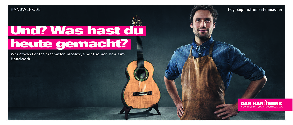 imagekampagne, motive 2018, und was hast du heute gemacht gitarrenbauer,