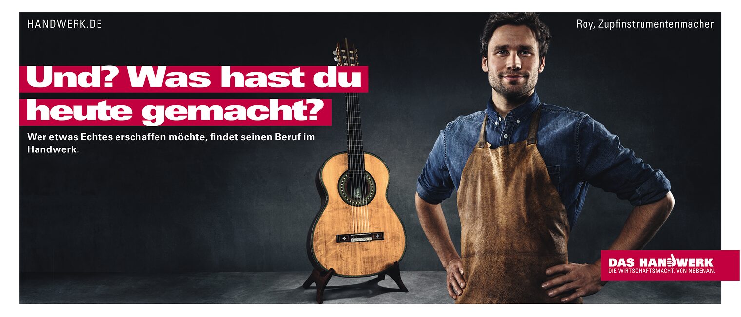 imagekampagne, motive 2018, und was hast du heute gemacht gitarrenbauer,