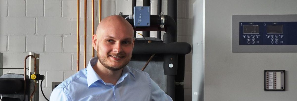 Jonas Heile bringt auch komplizierteste Kälteanlagen zum Laufen. Jonas Heile bringt auch komplizierteste Kälteanlagen zum Laufen.