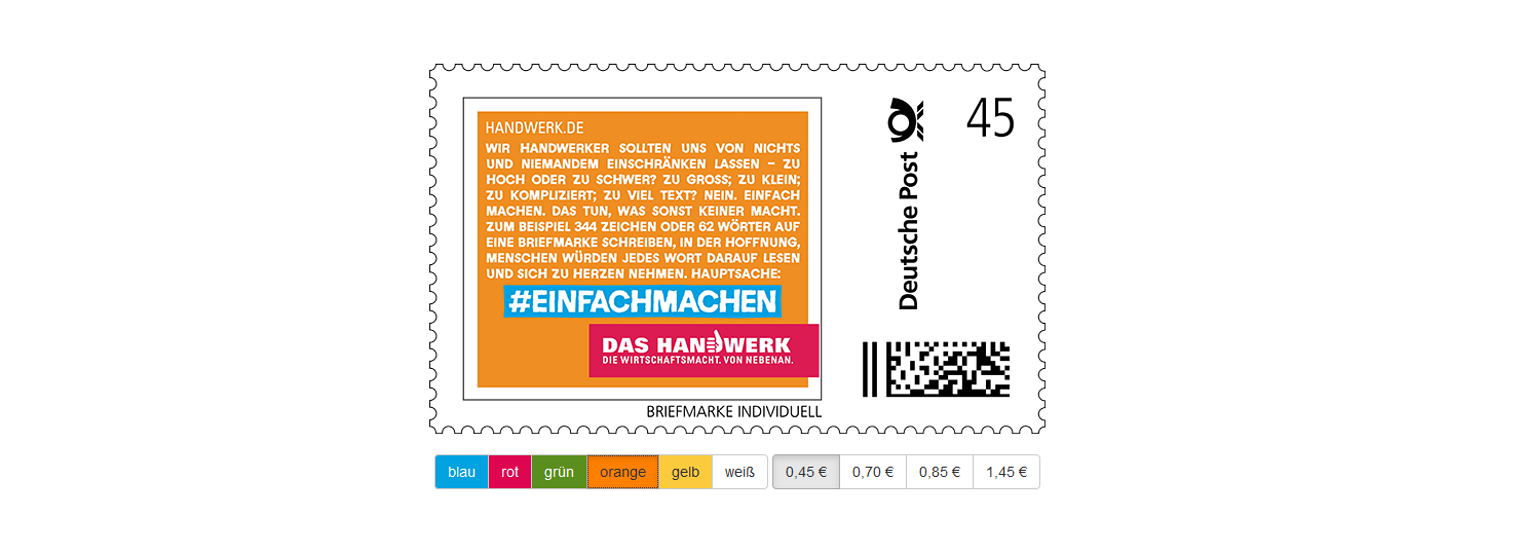 Briefmarke Kampagne