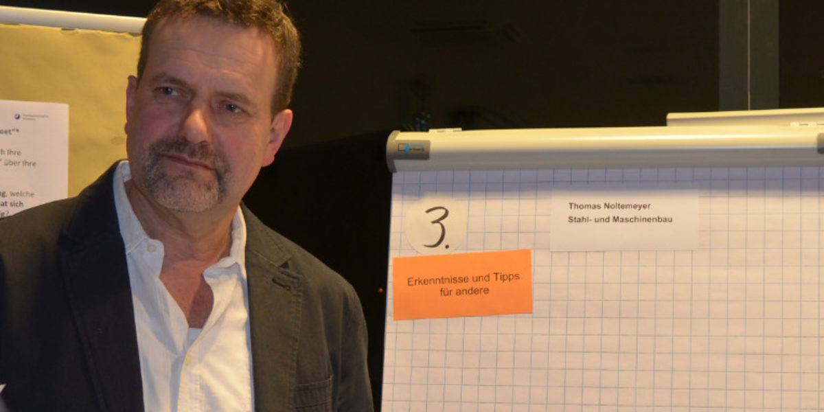 Thomas Noltemeyer im Abschlussworkshop der Zukunftswerkstatt Thomas Noltemeyer im Abschlussworkshop der Zukunftswerkstatt