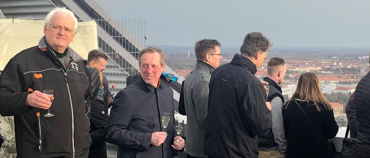 Fritz Henze (l.) beim Stadtrundgang anlässlich des 25-jährigen Jubiläums der Car Union Leipzig 2020 Fritz Henze (l.) beim Stadtrundgang anlässlich des 25-jährigen Jubiläums der Car Union Leipzig 2020