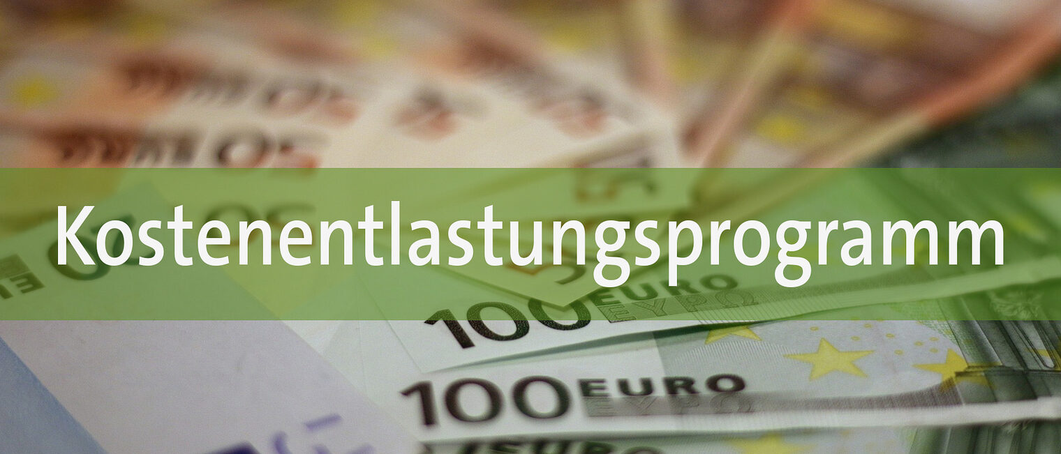 Geld, Kostenenlastung, Fördermittel