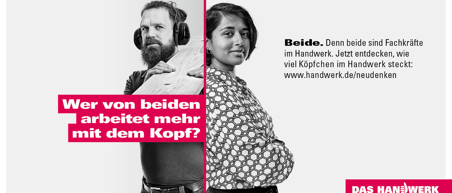 Thorsten Hein (l.) und Priyanka Balamohan (r.) sind Fachkräfte im Handwerk. Thorsten Hein (l.) und Priyanka Balamohan (r.) sind Fachkräfte im Handwerk.