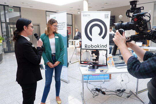 Die Stiftung Robokind präsentierte ihr Angebot im Tagungszentrum der Handwerkskammer Hannover.