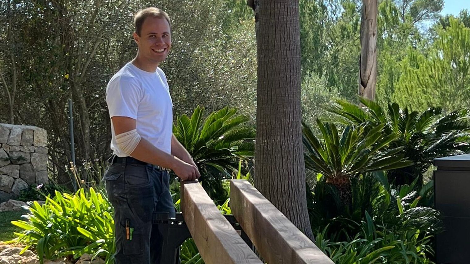 Tischlergeselle Jannis Weidlich arbeitet mit Erasmus + mehrere Monate auf der beliebten Urlaubsinsel Mallorca.
