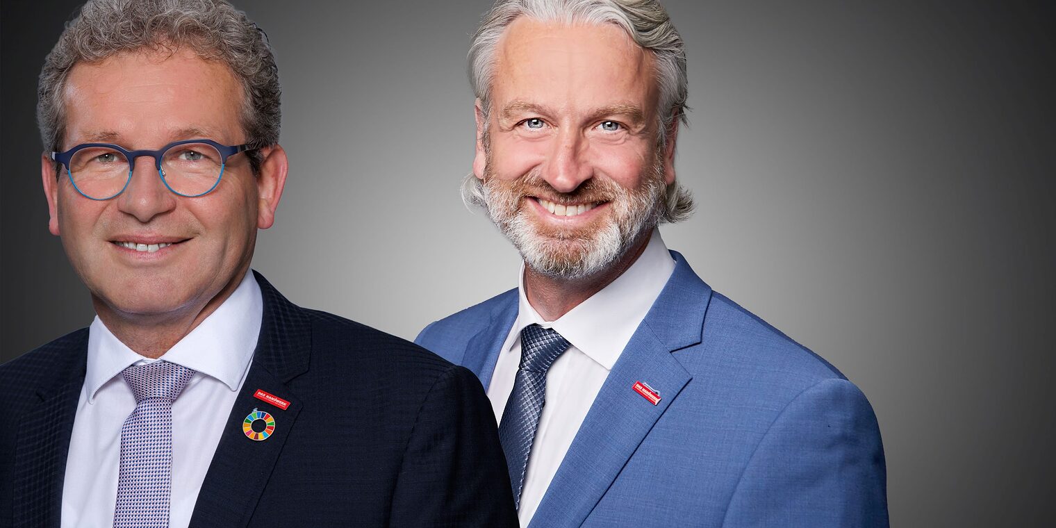Kammerpräsident Thomas Gehre (li) und Hauptgeschäftsführer Peter Karst.
