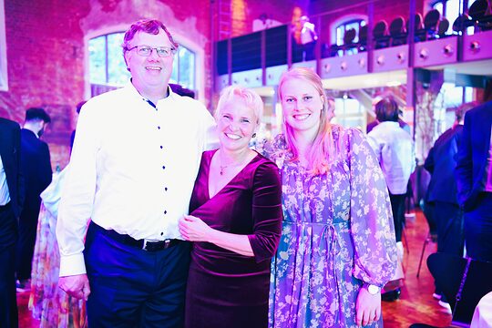 Heiko, Bianca und Pia Rosenhagen bei der Preisverleihung.