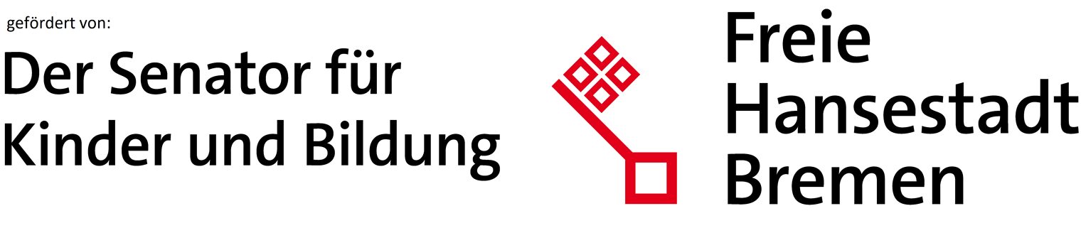Das Logo zeigt den Namen des Logos und in der Mitte das Key Visual aus Quadraten.